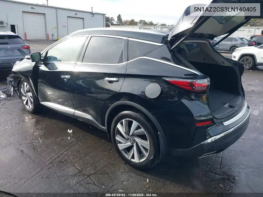 5N1AZ2CS3LN140405 2020 Nissan Murano Sl Intelligent Awd