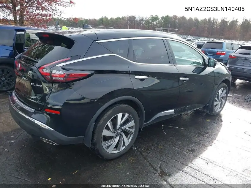 5N1AZ2CS3LN140405 2020 Nissan Murano Sl Intelligent Awd