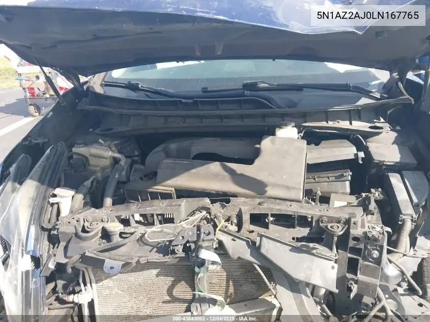 5N1AZ2AJ0LN167765 2020 Nissan Murano S Fwd