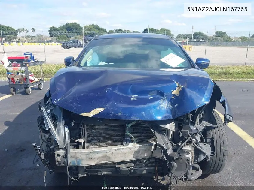 5N1AZ2AJ0LN167765 2020 Nissan Murano S Fwd