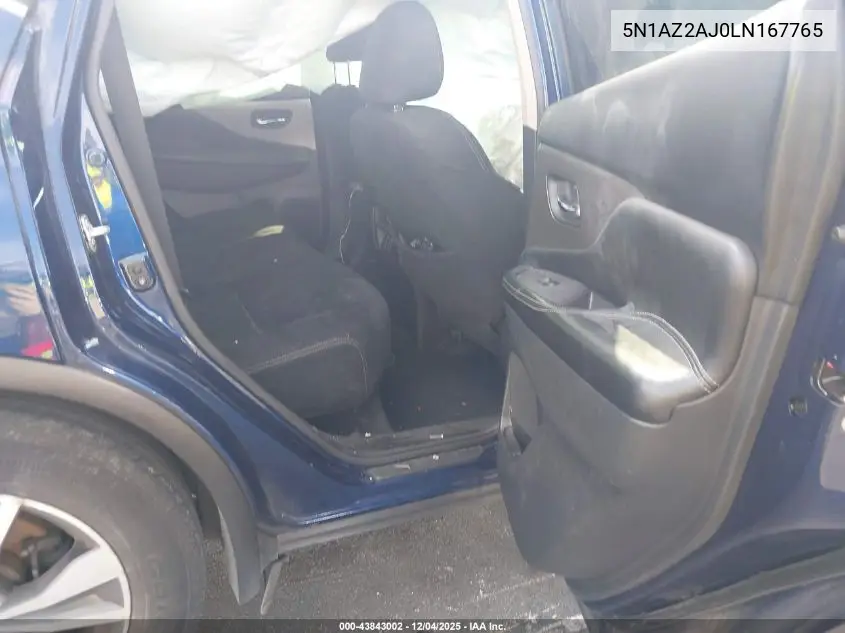 5N1AZ2AJ0LN167765 2020 Nissan Murano S Fwd