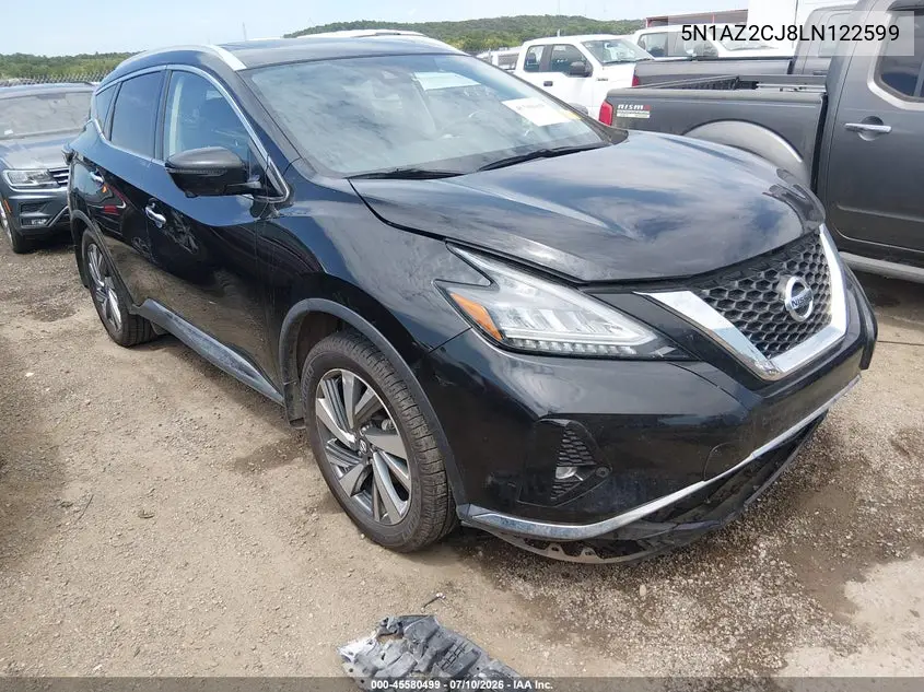 2020 Nissan Murano Sl Fwd VIN: 5N1AZ2CJ8LN122599 Lot: 45580499