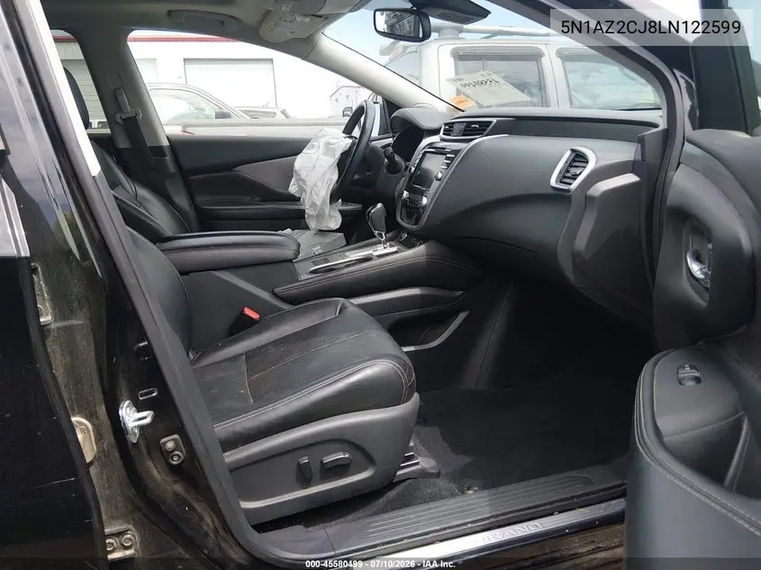 2020 Nissan Murano Sl Fwd VIN: 5N1AZ2CJ8LN122599 Lot: 45580499