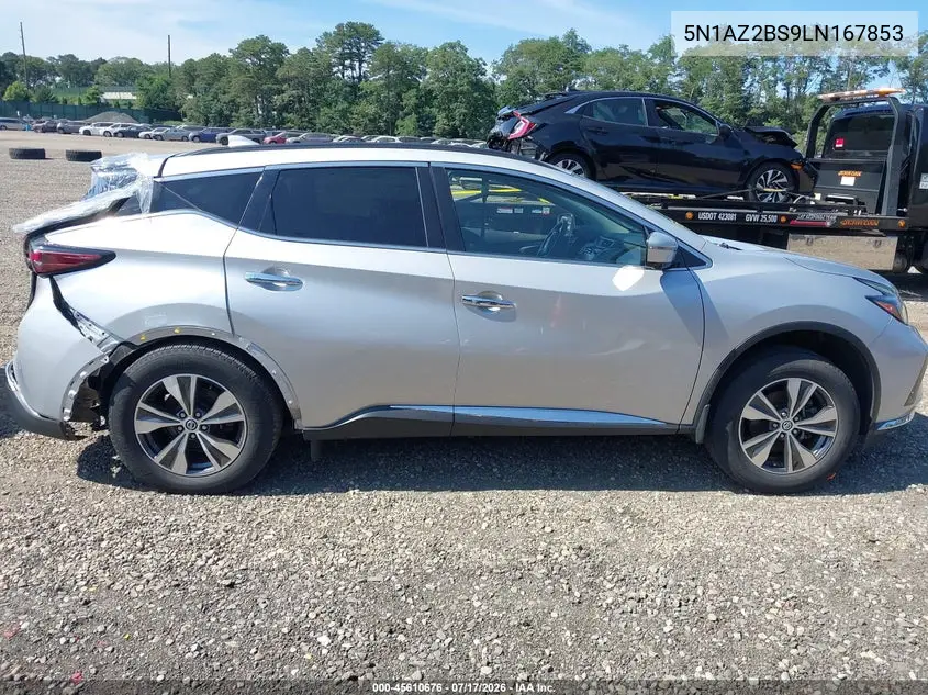 2020 Nissan Murano Sv Intelligent Awd VIN: 5N1AZ2BS9LN167853 Lot: 45610676