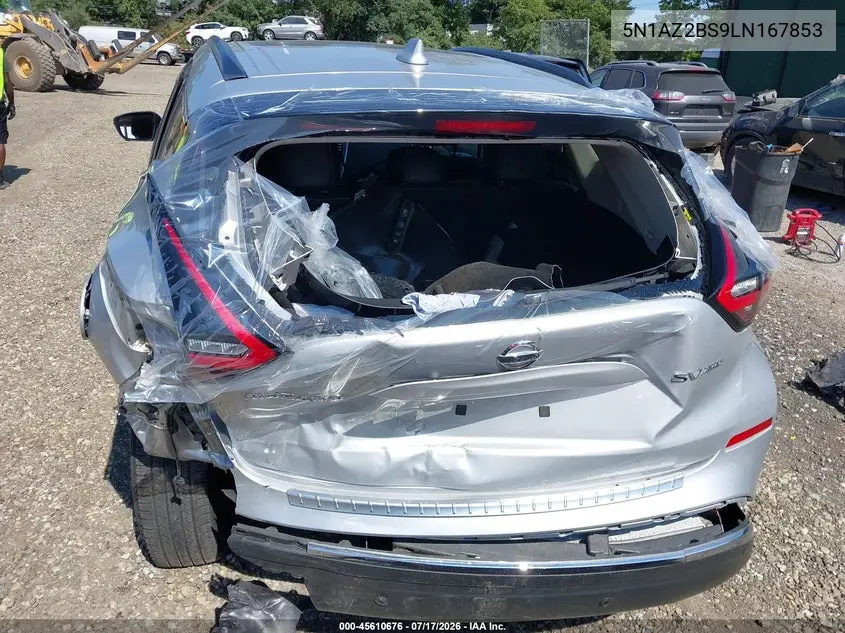 2020 Nissan Murano Sv Intelligent Awd VIN: 5N1AZ2BS9LN167853 Lot: 45610676