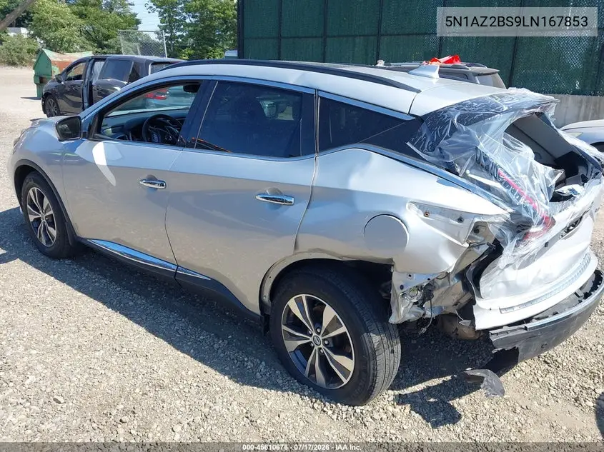2020 Nissan Murano Sv Intelligent Awd VIN: 5N1AZ2BS9LN167853 Lot: 45610676