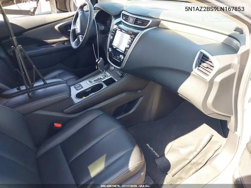 2020 Nissan Murano Sv Intelligent Awd VIN: 5N1AZ2BS9LN167853 Lot: 45610676