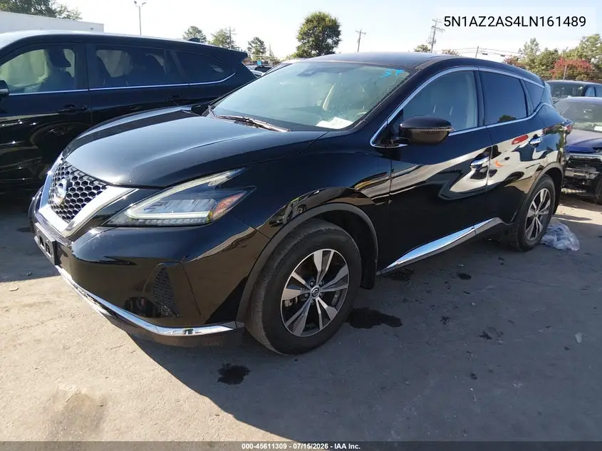 2020 Nissan Murano S Intelligent Awd VIN: 5N1AZ2AS4LN161489 Lot: 45611309