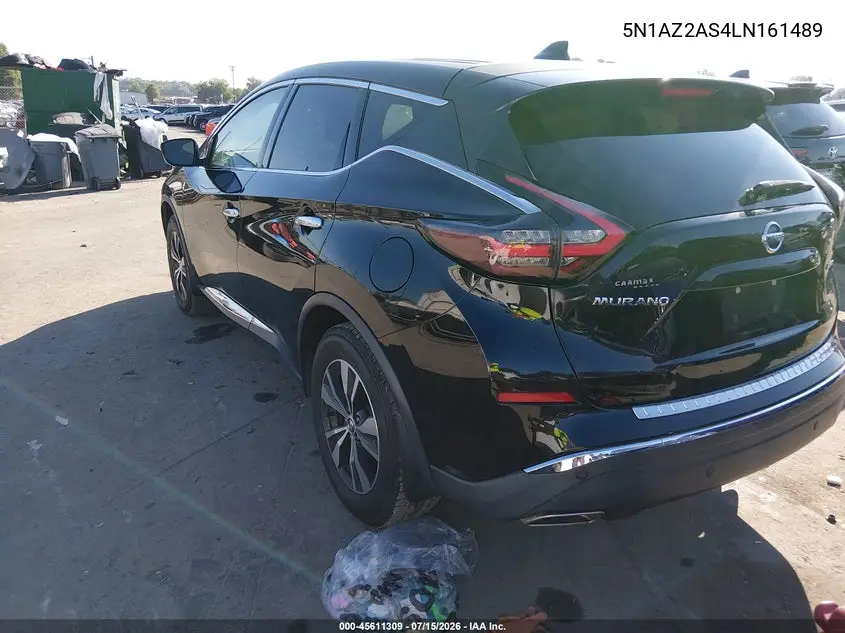 2020 Nissan Murano S Intelligent Awd VIN: 5N1AZ2AS4LN161489 Lot: 45611309