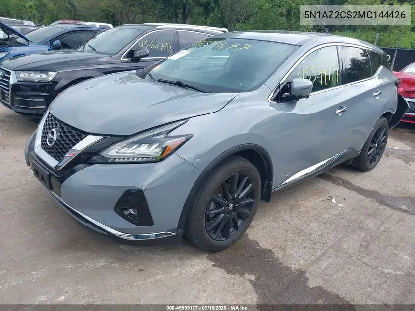 2021 Nissan Murano Sl Intelligent Awd VIN: 5N1AZ2CS2MC144426 Lot: 45599177