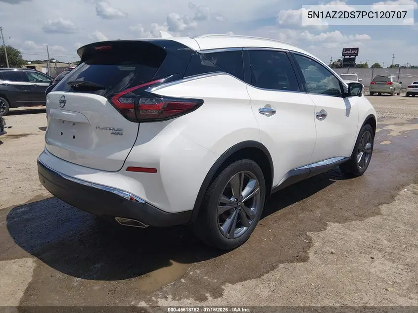 2023 Nissan Murano Platinum Intelligent Awd VIN: 5N1AZ2DS7PC120707 Lot: 45618752