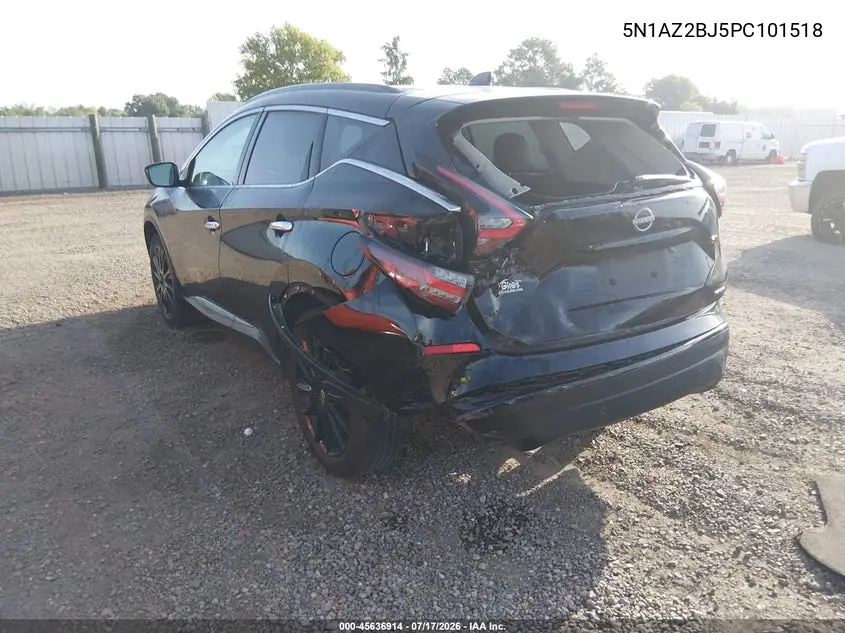 2023 Nissan Murano Sv Fwd VIN: 5N1AZ2BJ5PC101518 Lot: 45636914