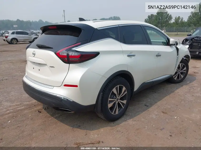 2023 Nissan Murano S Intelligent Awd VIN: 5N1AZ2AS9PC142146 Lot: 45651159