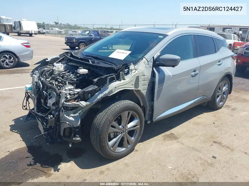 2024 Nissan Murano Platinum Intelligent Awd VIN: 5N1AZ2DS6RC124427 Lot: 45660854