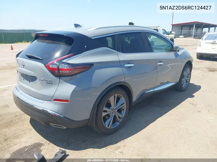 2024 Nissan Murano Platinum Intelligent Awd VIN: 5N1AZ2DS6RC124427 Lot: 45660854