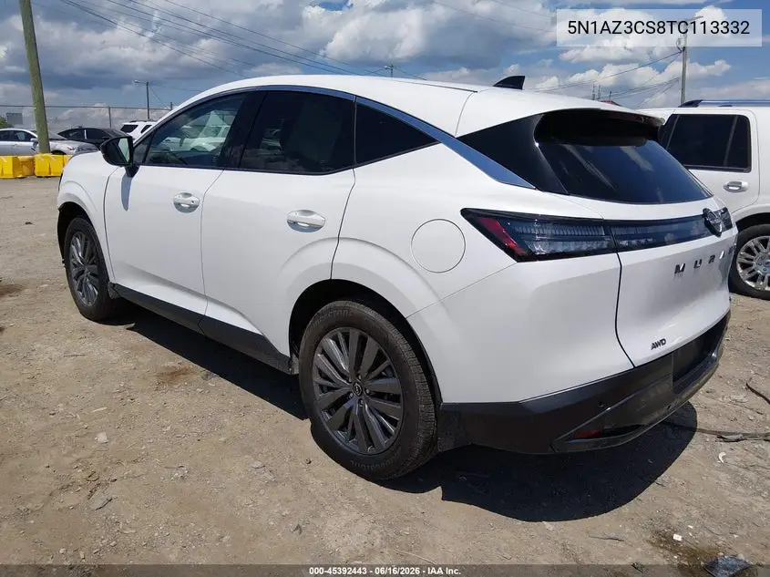 2026 Nissan Murano Sl VIN: 5N1AZ3CS8TC113332 Lot: 45392443