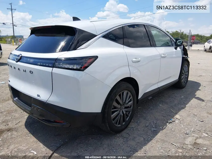 2026 Nissan Murano Sl VIN: 5N1AZ3CS8TC113332 Lot: 45392443