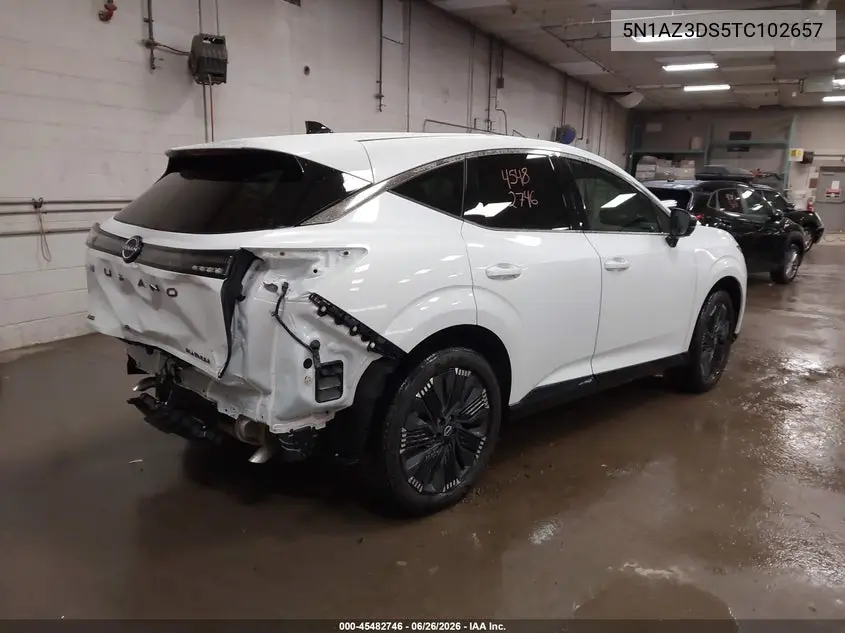 2026 Nissan Murano Platinum VIN: 5N1AZ3DS5TC102657 Lot: 45482746