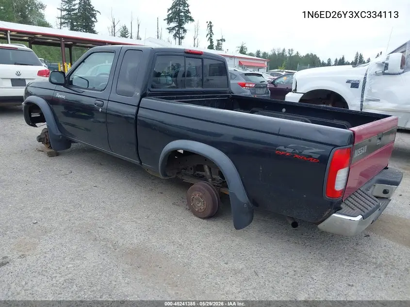 1999 Nissan Frontier Se-V6/Xe-V6 VIN: 1N6ED26Y3XC334113 Lot: 45241385