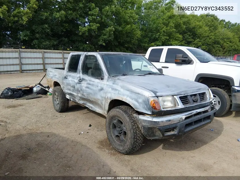 2000 Nissan Frontier Se-V6/Xe-V6 VIN: 1N6ED27Y8YC343552 Lot: 45238831
