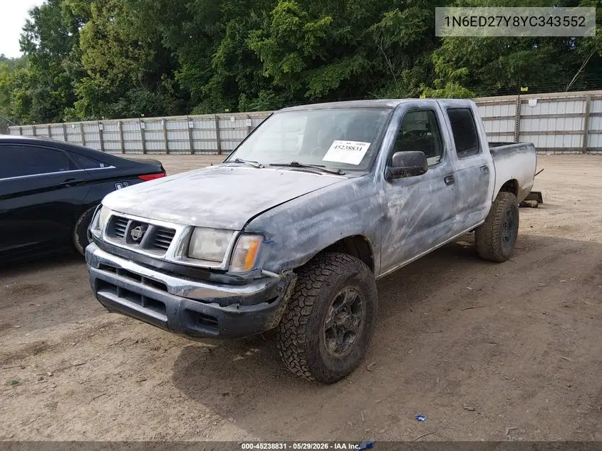 2000 Nissan Frontier Se-V6/Xe-V6 VIN: 1N6ED27Y8YC343552 Lot: 45238831