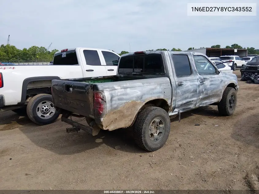 2000 Nissan Frontier Se-V6/Xe-V6 VIN: 1N6ED27Y8YC343552 Lot: 45238831