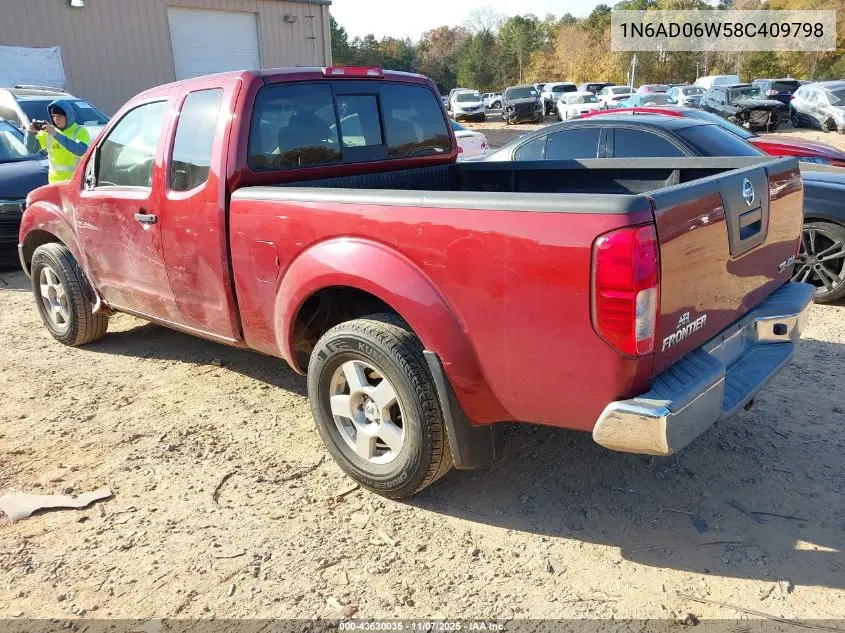 1N6AD06W58C409798 2008 Nissan Frontier Se