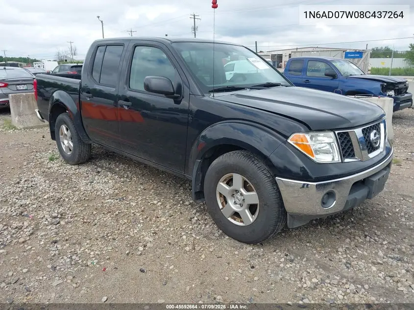 2008 Nissan Frontier Se VIN: 1N6AD07W08C437264 Lot: 45592664