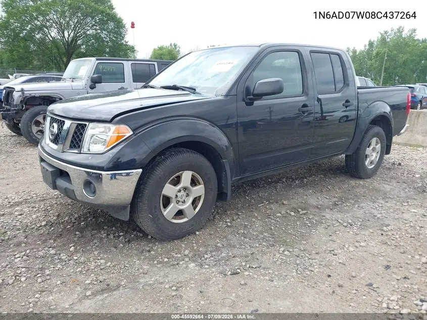 2008 Nissan Frontier Se VIN: 1N6AD07W08C437264 Lot: 45592664
