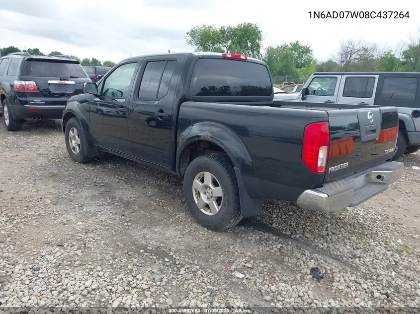 2008 Nissan Frontier Se VIN: 1N6AD07W08C437264 Lot: 45592664