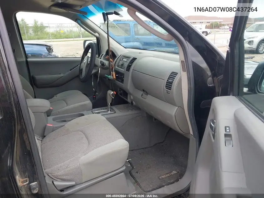2008 Nissan Frontier Se VIN: 1N6AD07W08C437264 Lot: 45592664