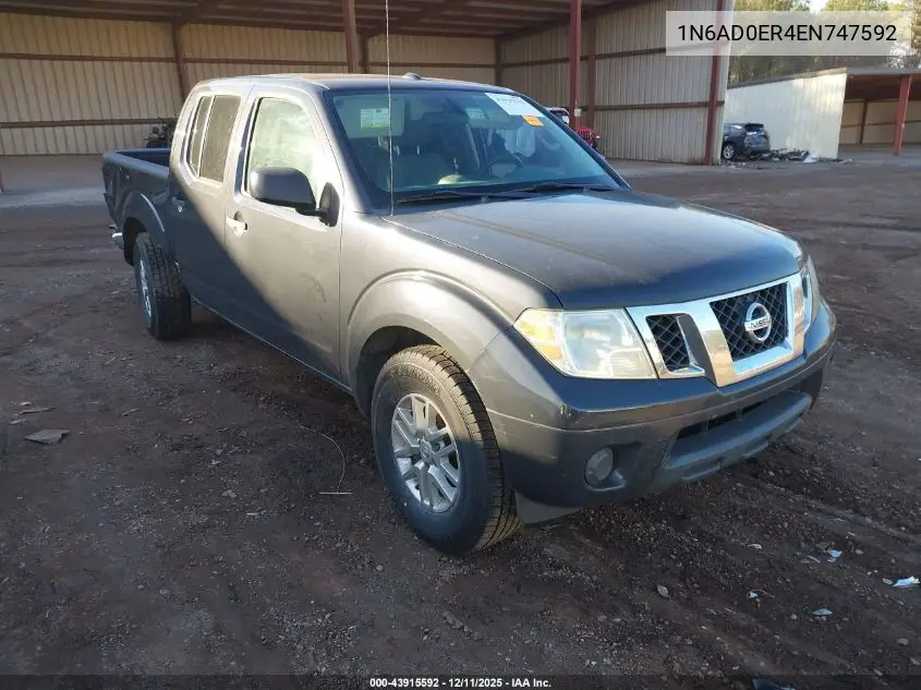 1N6AD0ER4EN747592 2014 Nissan Frontier Sv