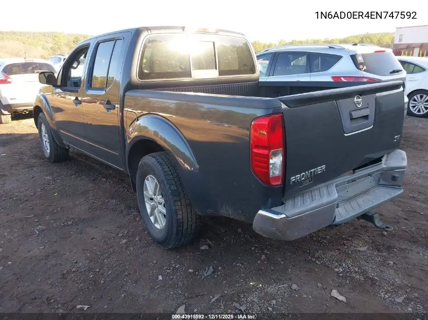 1N6AD0ER4EN747592 2014 Nissan Frontier Sv