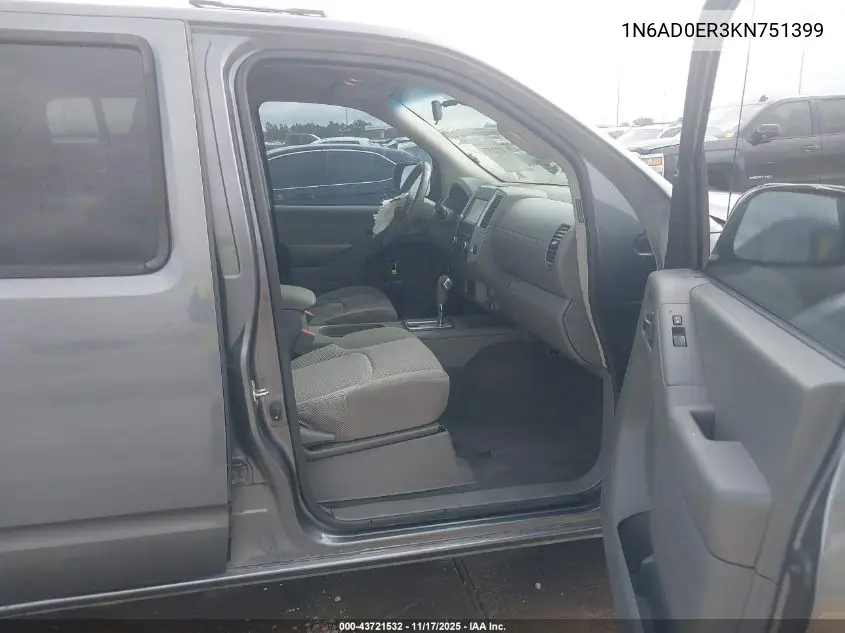 1N6AD0ER3KN751399 2019 Nissan Frontier Sv