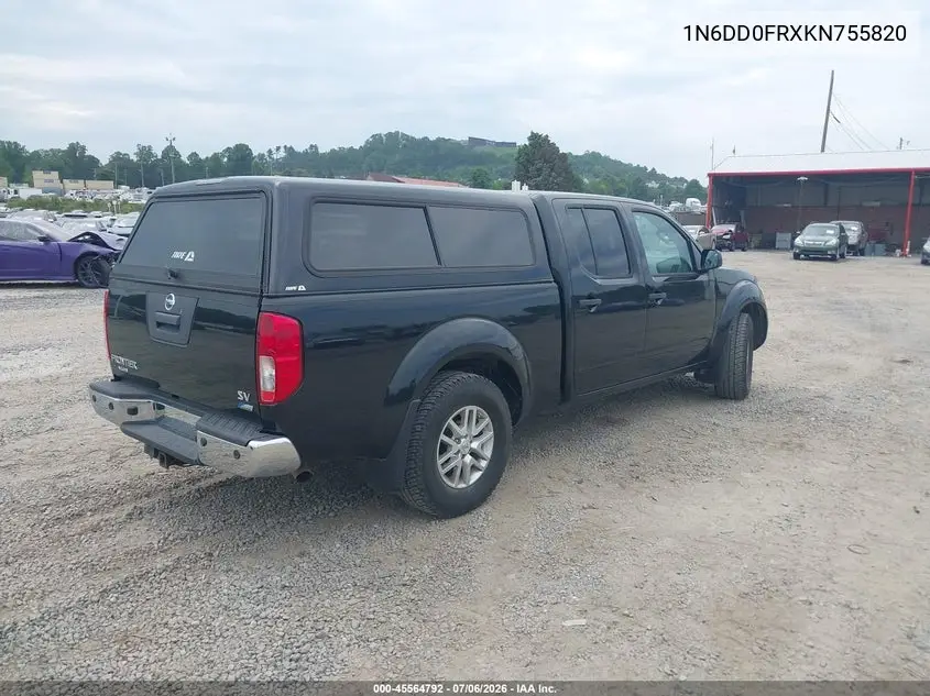 2019 Nissan Frontier Sv VIN: 1N6DD0FRXKN755820 Lot: 45564792