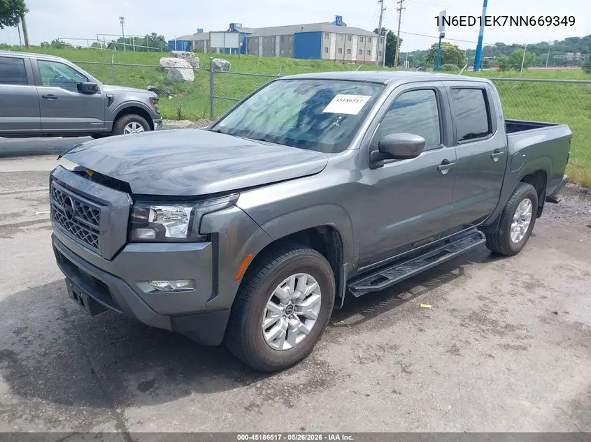 2022 Nissan Frontier VIN: 1N6ED1EK7NN669349 Lot: 45186517