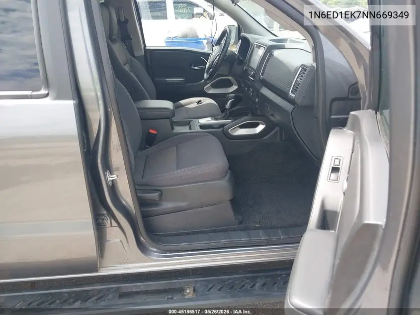 2022 Nissan Frontier VIN: 1N6ED1EK7NN669349 Lot: 45186517