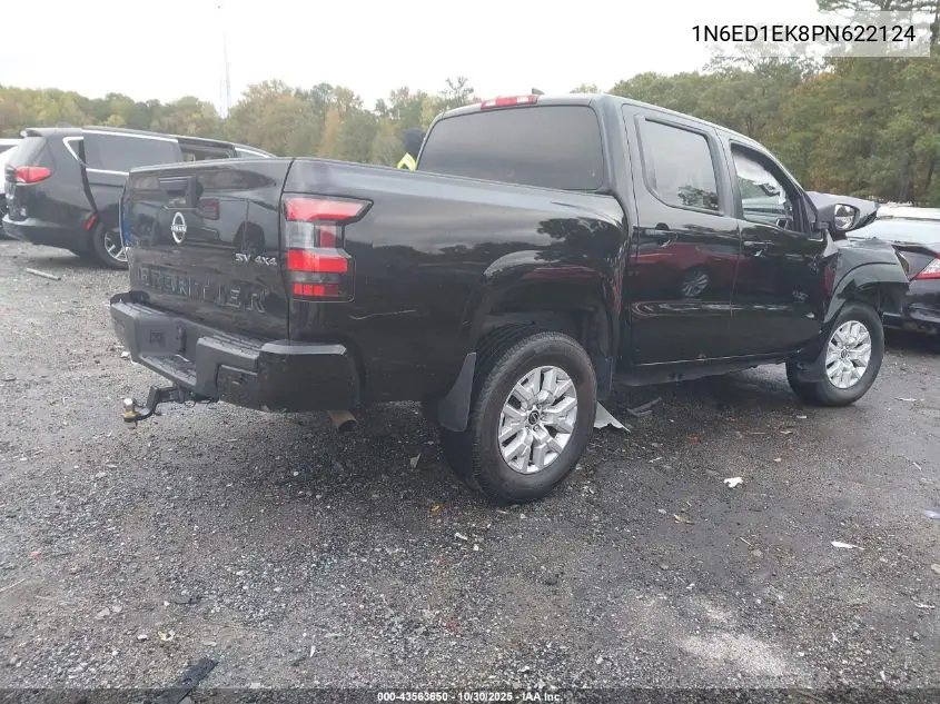 1N6ED1EK8PN622124 2023 Nissan Frontier Sv 4X4