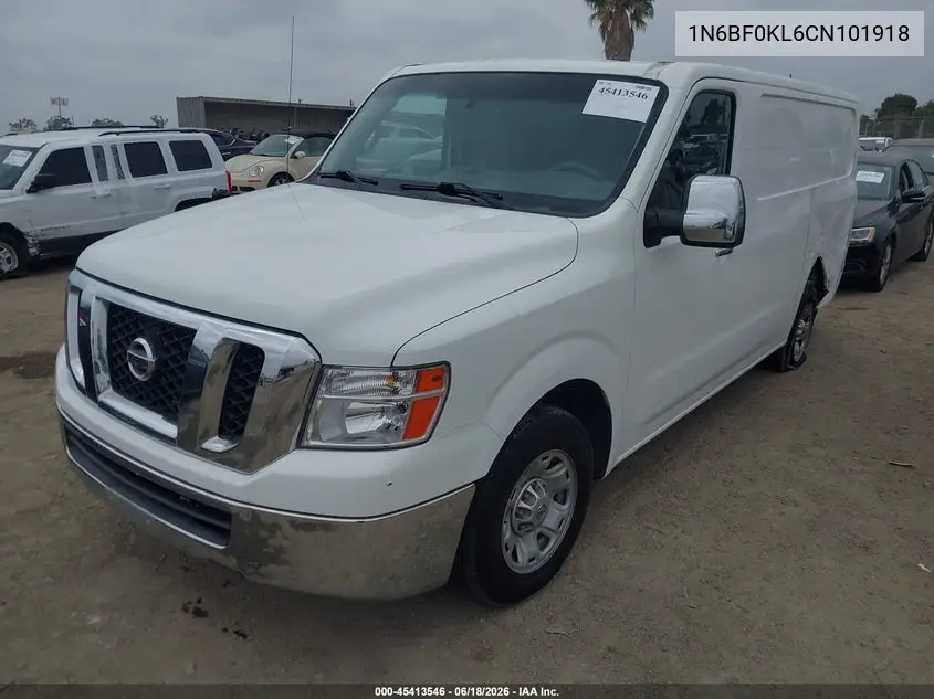 2012 Nissan Nv 1500 Nv1500 Sv V6 VIN: 1N6BF0KL6CN101918 Lot: 45413546