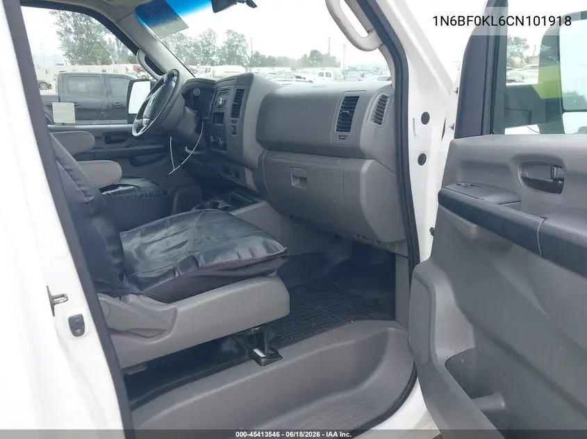 2012 Nissan Nv 1500 Nv1500 Sv V6 VIN: 1N6BF0KL6CN101918 Lot: 45413546