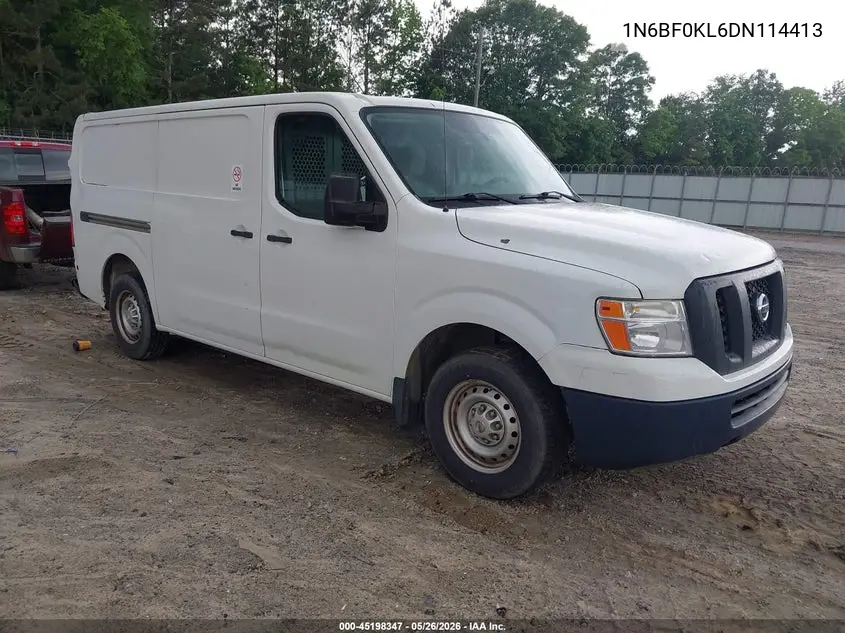 2013 Nissan Nv Cargo Nv1500 S V6 VIN: 1N6BF0KL6DN114413 Lot: 45198347