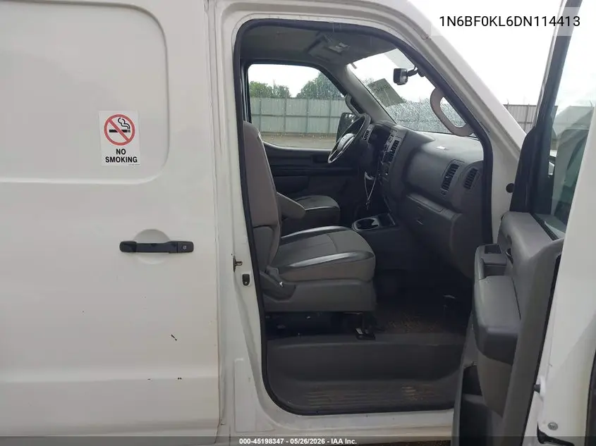 2013 Nissan Nv Cargo Nv1500 S V6 VIN: 1N6BF0KL6DN114413 Lot: 45198347