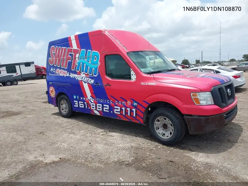 2013 Nissan Nv Cargo Nv2500 Hd S V6 VIN: 1N6BF0LY1DN108870 Lot: 45485079