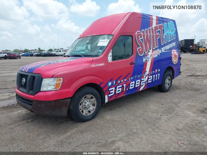 2013 Nissan Nv Cargo Nv2500 Hd S V6 VIN: 1N6BF0LY1DN108870 Lot: 45485079