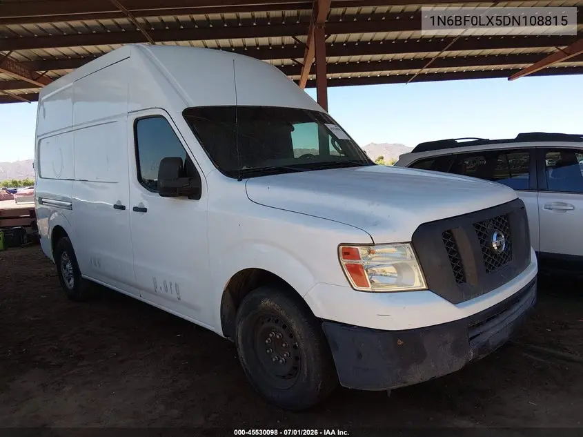 2013 Nissan Nv Cargo Nv2500 Hd S V6 VIN: 1N6BF0LX5DN108815 Lot: 45530098