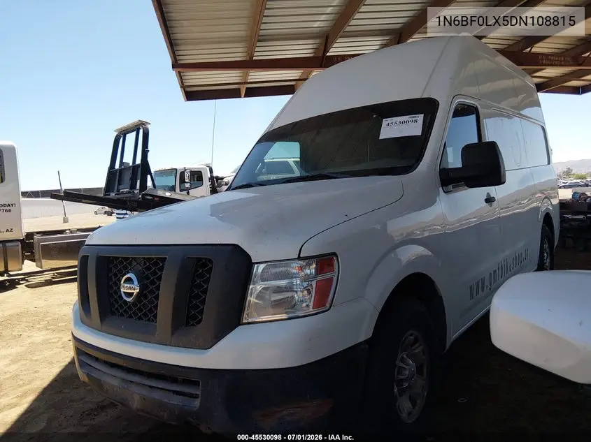 2013 Nissan Nv Cargo Nv2500 Hd S V6 VIN: 1N6BF0LX5DN108815 Lot: 45530098