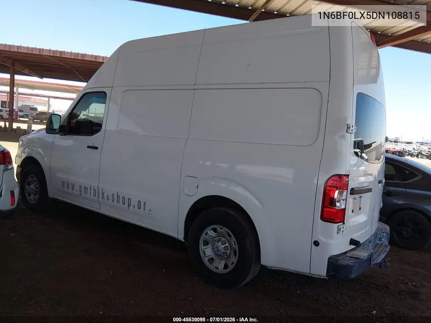 2013 Nissan Nv Cargo Nv2500 Hd S V6 VIN: 1N6BF0LX5DN108815 Lot: 45530098