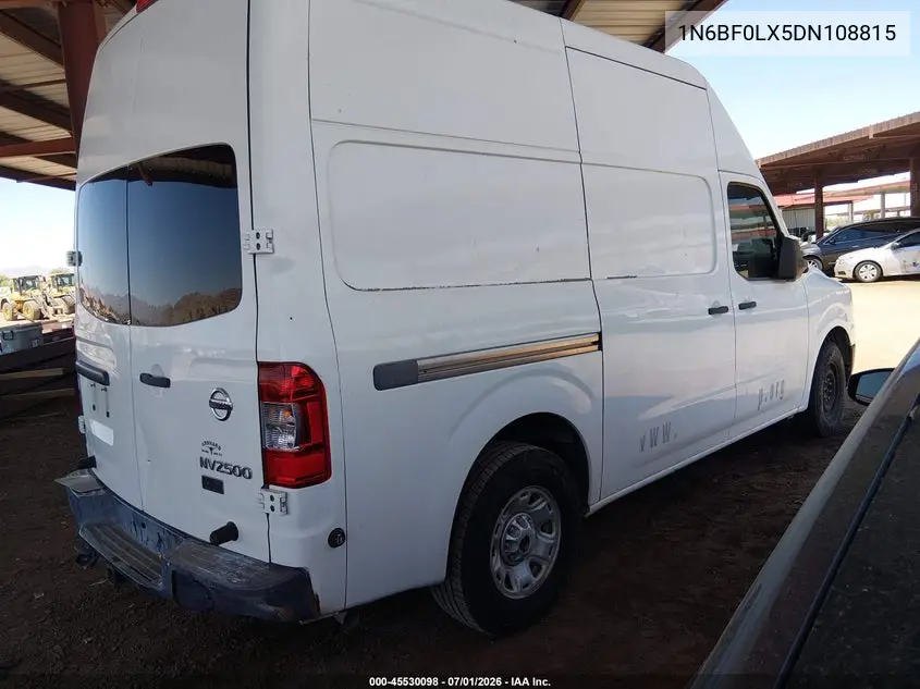 2013 Nissan Nv Cargo Nv2500 Hd S V6 VIN: 1N6BF0LX5DN108815 Lot: 45530098