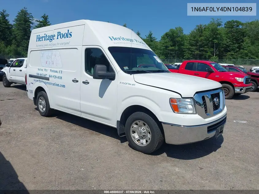 2013 Nissan Nv Cargo Nv2500 Hd Sv V8 VIN: 1N6AF0LY4DN104839 Lot: 45580237