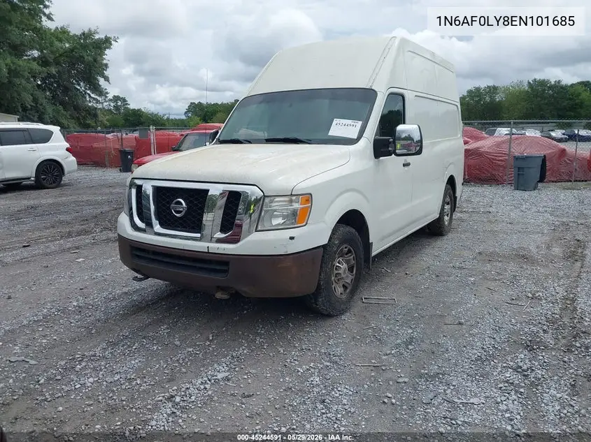 2014 Nissan Nv Cargo Nv2500 Hd S V8/Sv V8 VIN: 1N6AF0LY8EN101685 Lot: 45244591